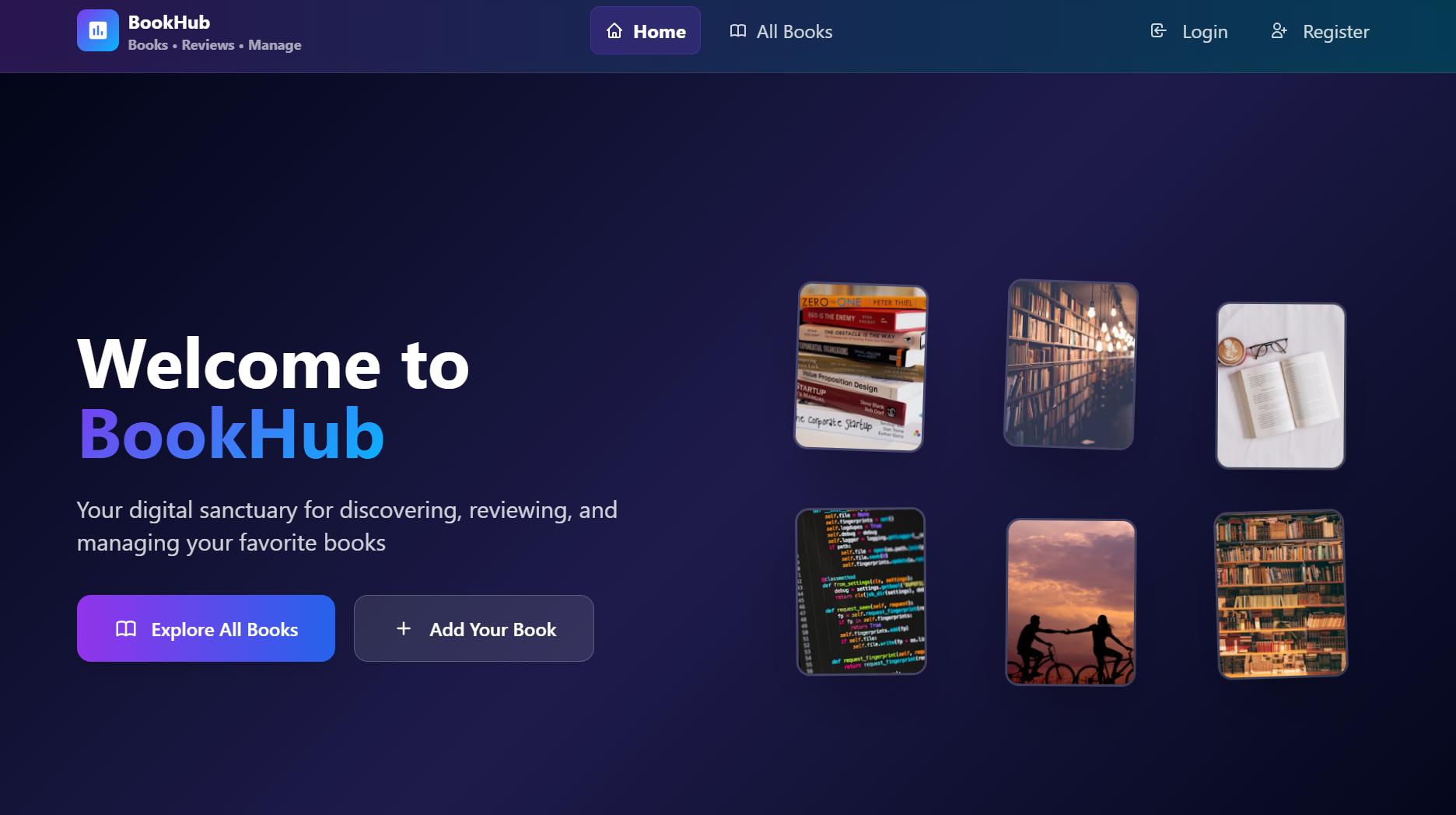 BookHub project screenshot