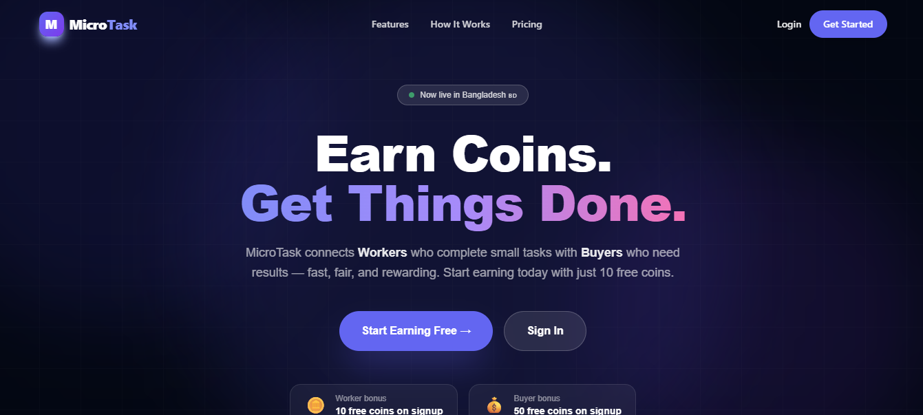 MicroTask Platform project screenshot